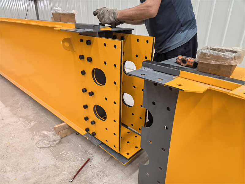 QDX series 15-ton European double girder bridge crane is being installed