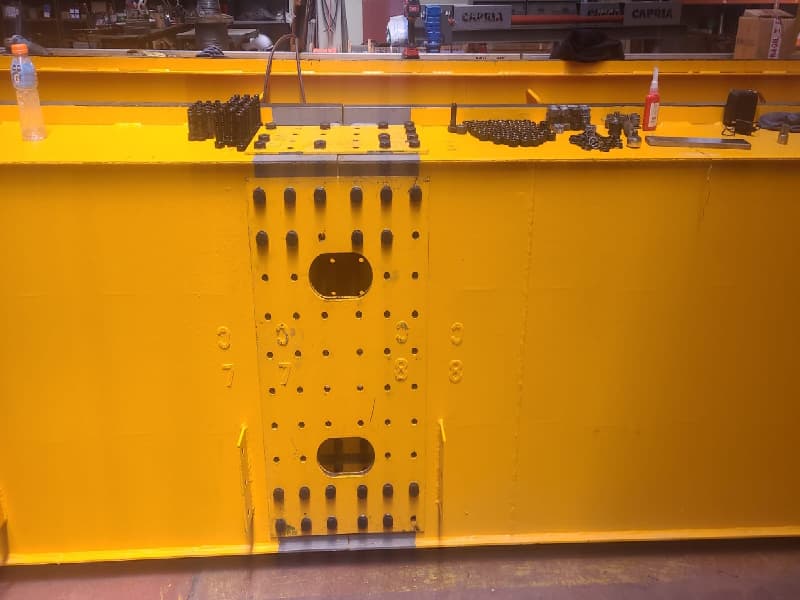 Installation details of QDX double girder bridge crane at the factory in Argentina