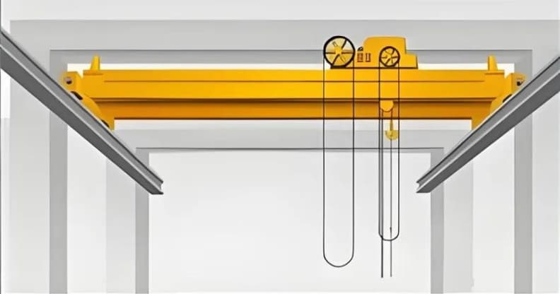 Manual Operationa Double Girder Overhead Crane