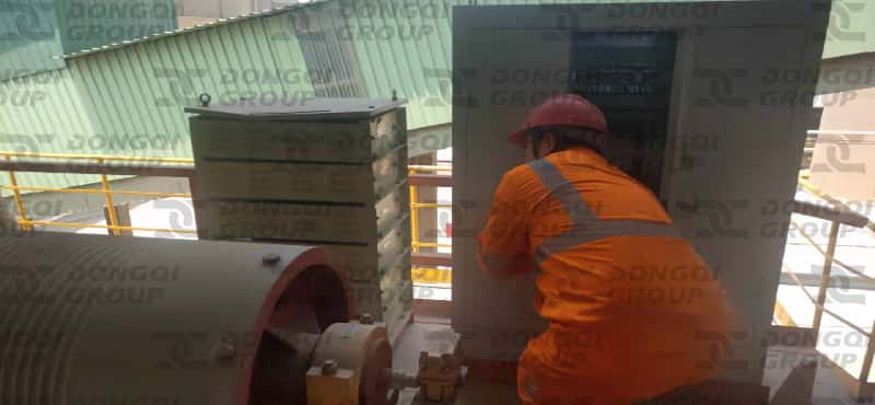 120-ton crane trolley installation