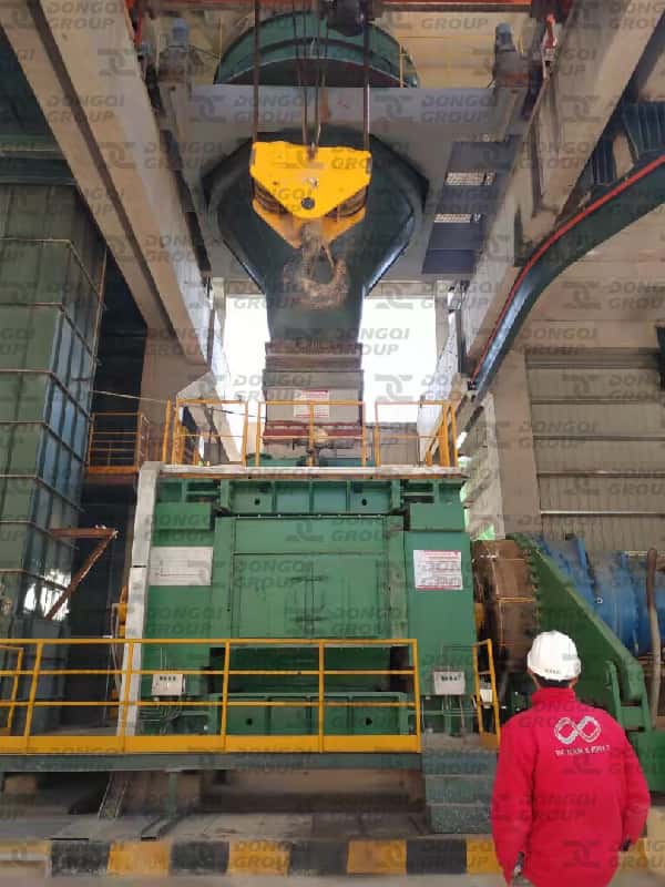 120-ton crane trolley installation