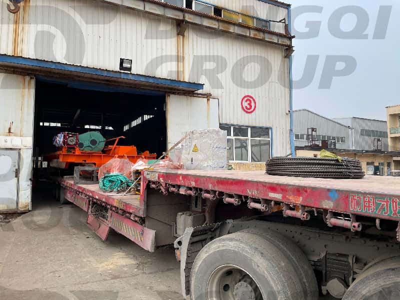 120-ton crane trolley loading and shipping diagram