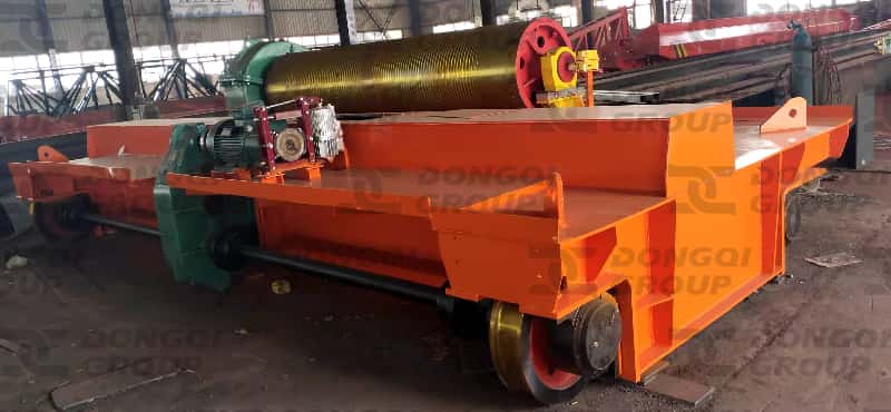 Photos of the completed production of a 120-ton crane trolley