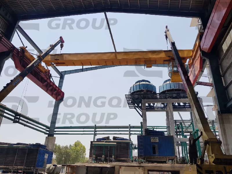 The QN-type grab bucket and hook dual-purpose bridge crane was installed at a factory in Pakistan.
