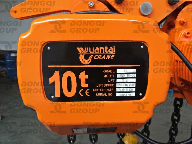 10-ton electric chain hoist